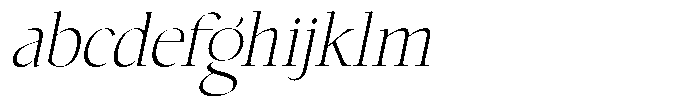 Choppin Serif Extra Light Italic FONT