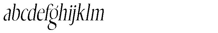 Choppin Serif Italic Condensed FONT