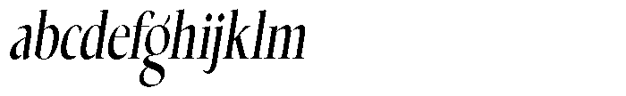 Choppin Serif Semi Bold Italic Condensed FONT
