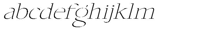Choppin Serif Thin Italic Expanded FONT