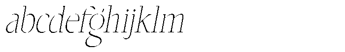 Choppin Serif Thin Italic Semi Condensed FONT
