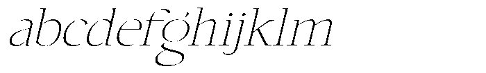 Choppin Serif Thin Italic Semi Expanded FONT