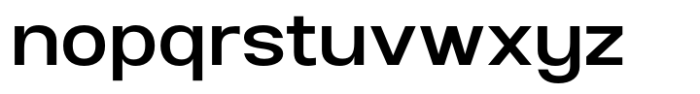 Chopra Extended Font LOWERCASE