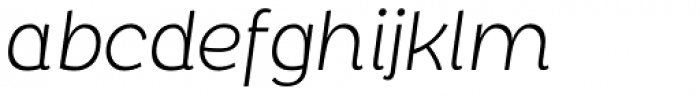 Chopsee Light Italic Font LOWERCASE