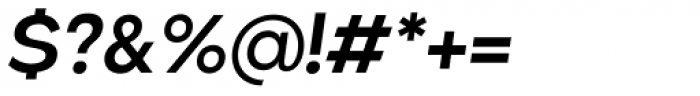 Chopsee Semi Bold Italic Font OTHER CHARS