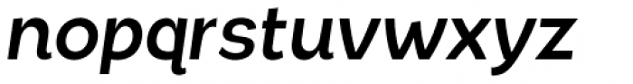 Chopsee Semi Bold Italic Font LOWERCASE