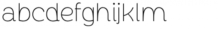 Chopsee Thin Font LOWERCASE