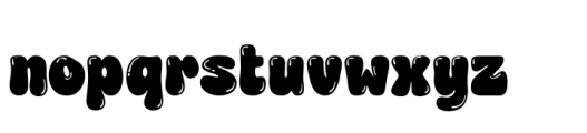 Choret Fudyng Bubble Font LOWERCASE