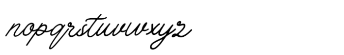 Chottlen Script Italic Font LOWERCASE