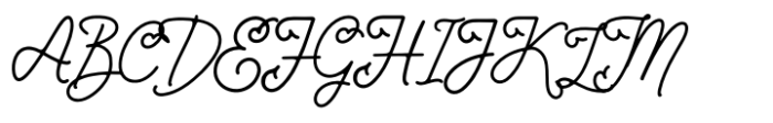 Chottlen Script Regular Font UPPERCASE