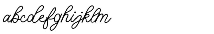 Chottlen Script Regular Font LOWERCASE