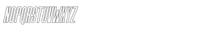 Choxr Line Italic Font UPPERCASE