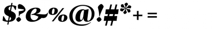 Christel Display Black Italic Font OTHER CHARS