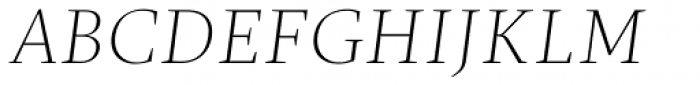 Christel Display Thin Italic Font UPPERCASE