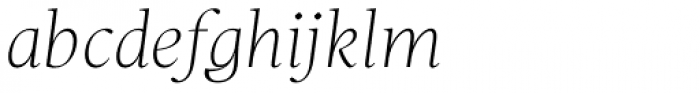 Christel Display Thin Italic Font LOWERCASE