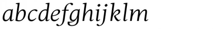Christel Text Light Italic Font LOWERCASE