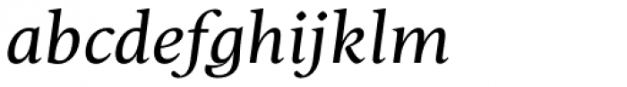 Christel Text Regular Italic Font LOWERCASE