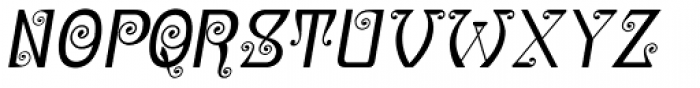 Christel Wagner Clean Sans Serif Italic Font UPPERCASE