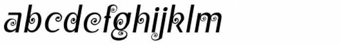 Christel Wagner Clean Sans Serif Italic Font LOWERCASE