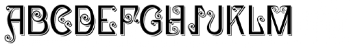 Christel Wagner Clean Sans Serif Shadow Font UPPERCASE
