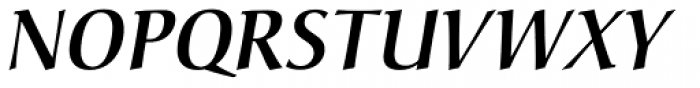 Christiana BQ Medium Italic Font UPPERCASE