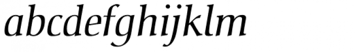 Christiana Italic Font LOWERCASE