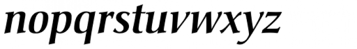 Christiana Medium Italic Font LOWERCASE