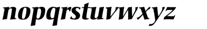 Christiana Pro Bold Italic Font LOWERCASE
