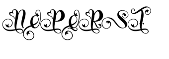 Christmas Dainty Font UPPERCASE