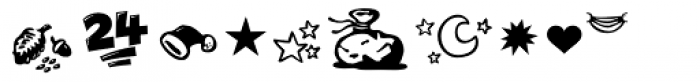 Christmas Dingbats 1 Font OTHER CHARS
