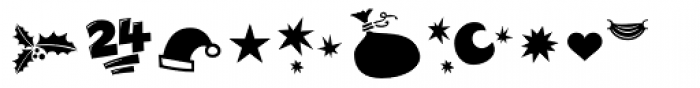 Christmas Dingbats 2 Font OTHER CHARS