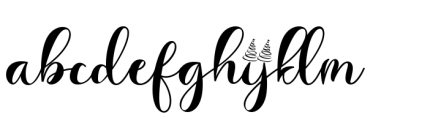 Christmas Glitter Font LOWERCASE