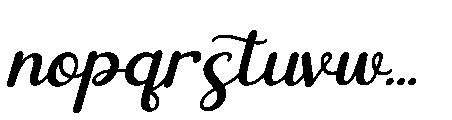 Christmas Heartscript Italic Font LOWERCASE