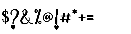 Christmas Heartscript Regular Font OTHER CHARS