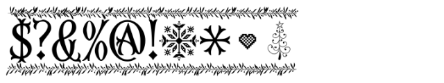 Christmas Reign Deco Font OTHER CHARS