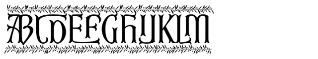 Christmas Reign Deco Font UPPERCASE