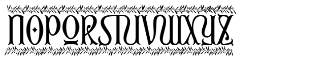 Christmas Reign Deco Font LOWERCASE