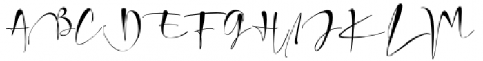 Christmas Signature Regular Font UPPERCASE