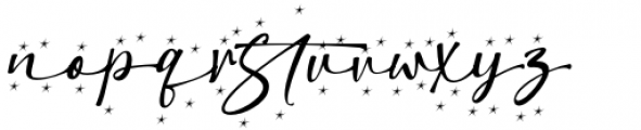 Christmas Snowflake Italic Font LOWERCASE