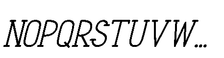 Christmas Snowman Italic Font LOWERCASE