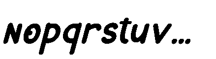 Christmas Starshine Italic Font LOWERCASE