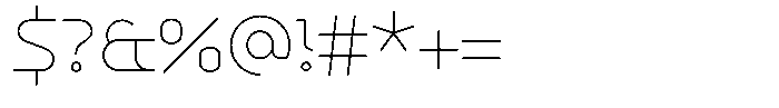 Chromaliner Core Font OTHER CHARS