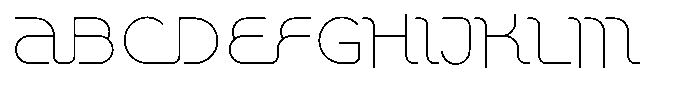 Chromaliner Core Font UPPERCASE