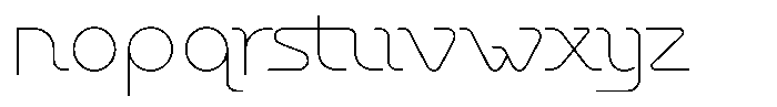 Chromaliner Core Font LOWERCASE
