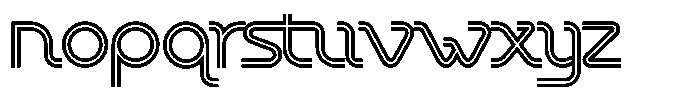 Chromaliner Penta Color Quad Color Font LOWERCASE