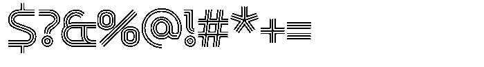 Chromaliner Trio Font OTHER CHARS