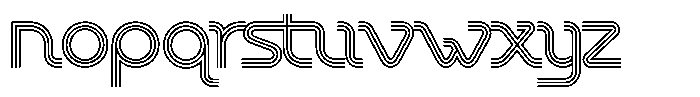 Chromaliner Trio Font LOWERCASE