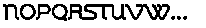 Chromaliner Uni Font UPPERCASE
