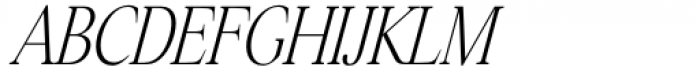 Chromate Italic Font UPPERCASE