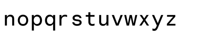 Chromatic Mono Pro Regular Font LOWERCASE
